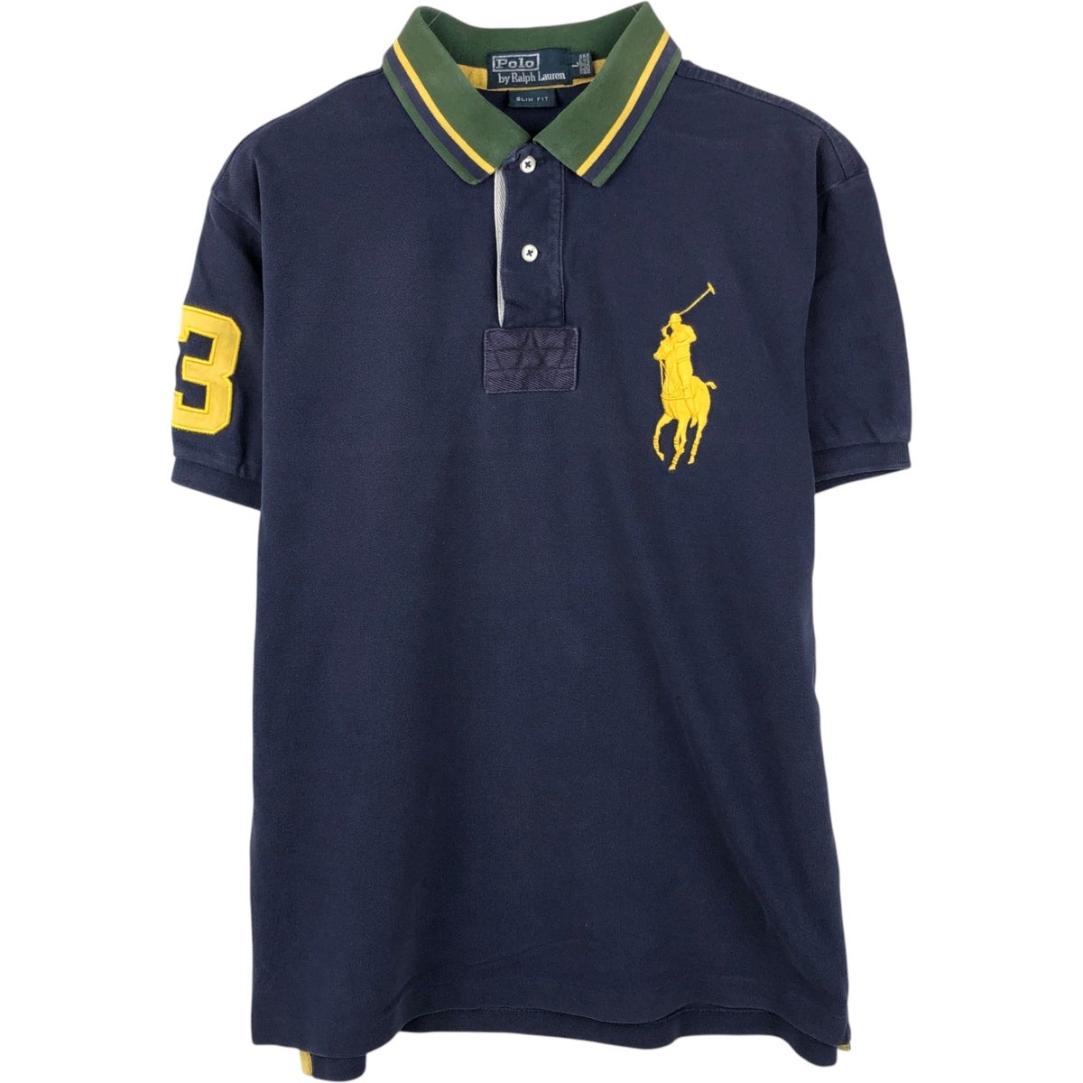 古着 ラルフローレン Ralph Lauren POLO by Ralph Lauren SLIM FIT ビッグポニー 半袖 ポロシャツ メンズL相当/eaa657924 古着 ラルフローレン Ralph Lauren POLO by Ralph Lauren SLIM FIT