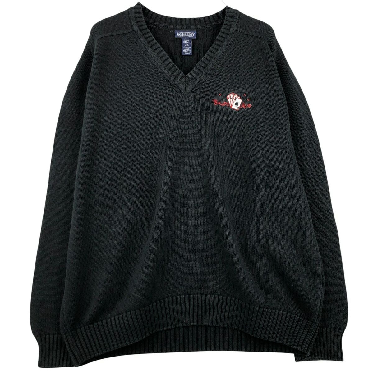 古着 ランズエンド LANDSEND コットンニットセーター USA製 メンズXL