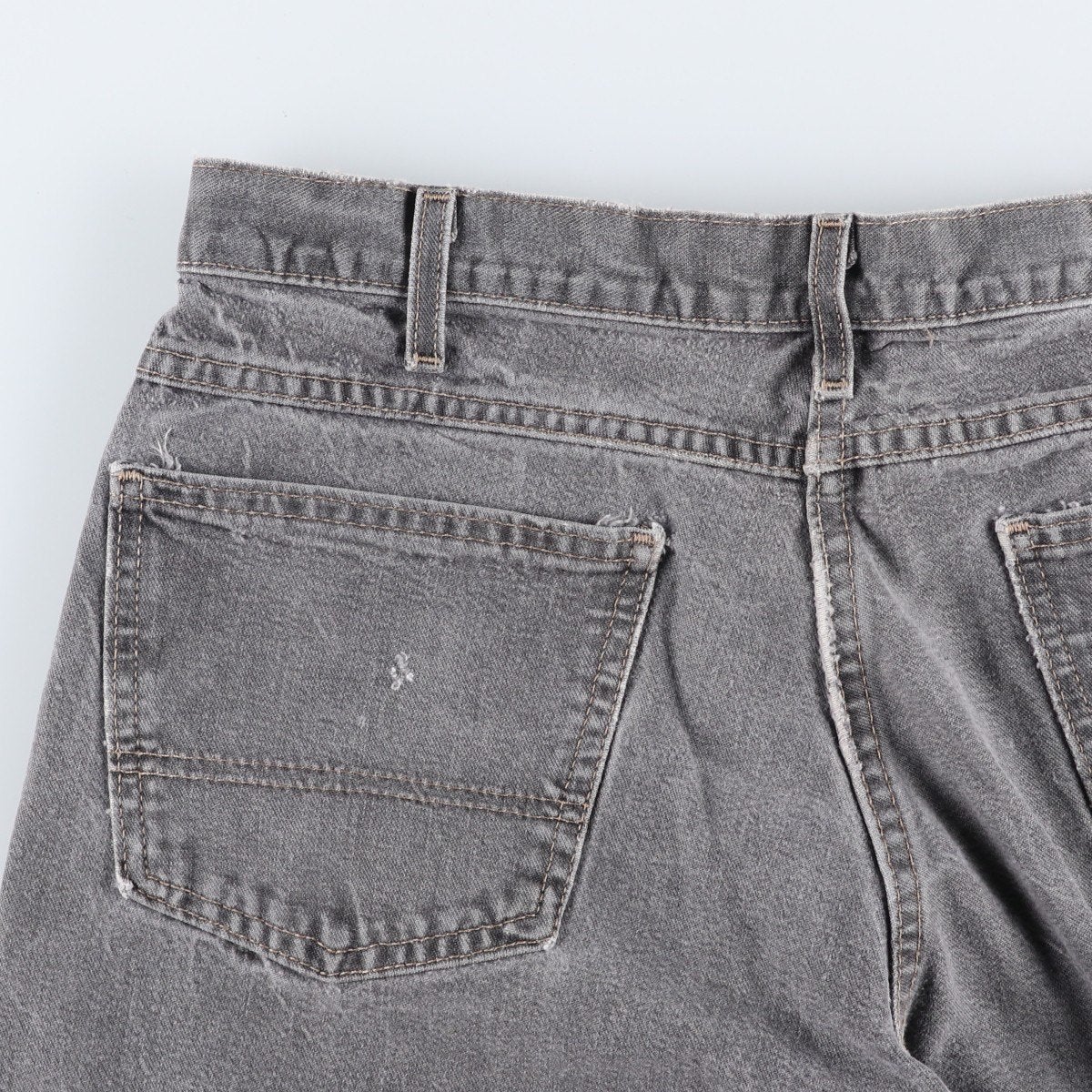 古着 ディッキーズ Dickies ブラックデニムペインターショーツ ハーフ