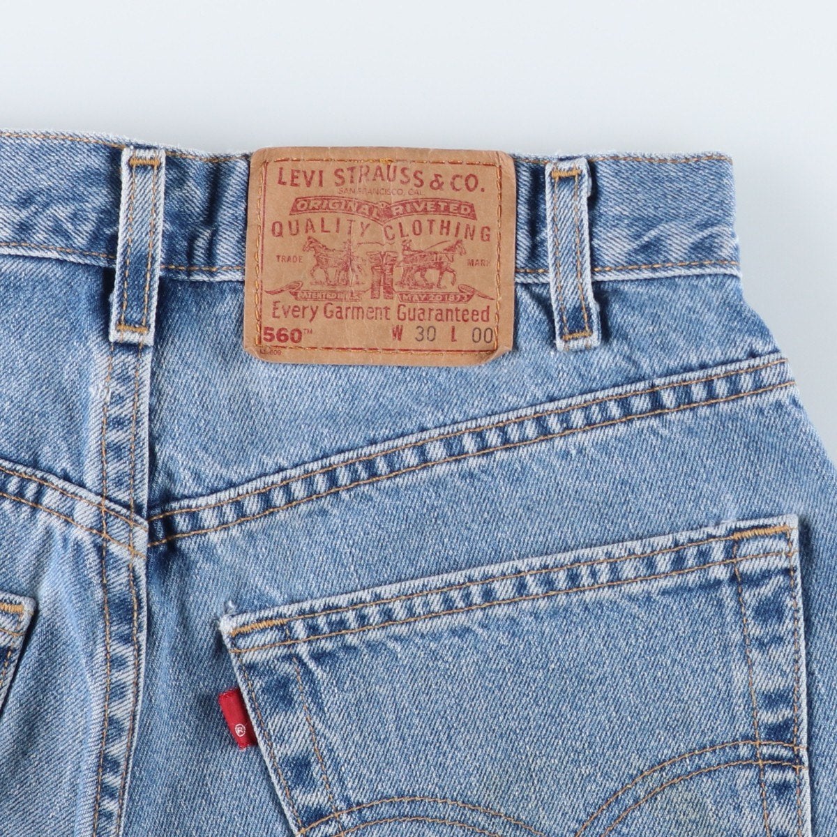 古着 90年代 リーバイス Levis 560 LOOSE FIT デニムショーツ ハーフ