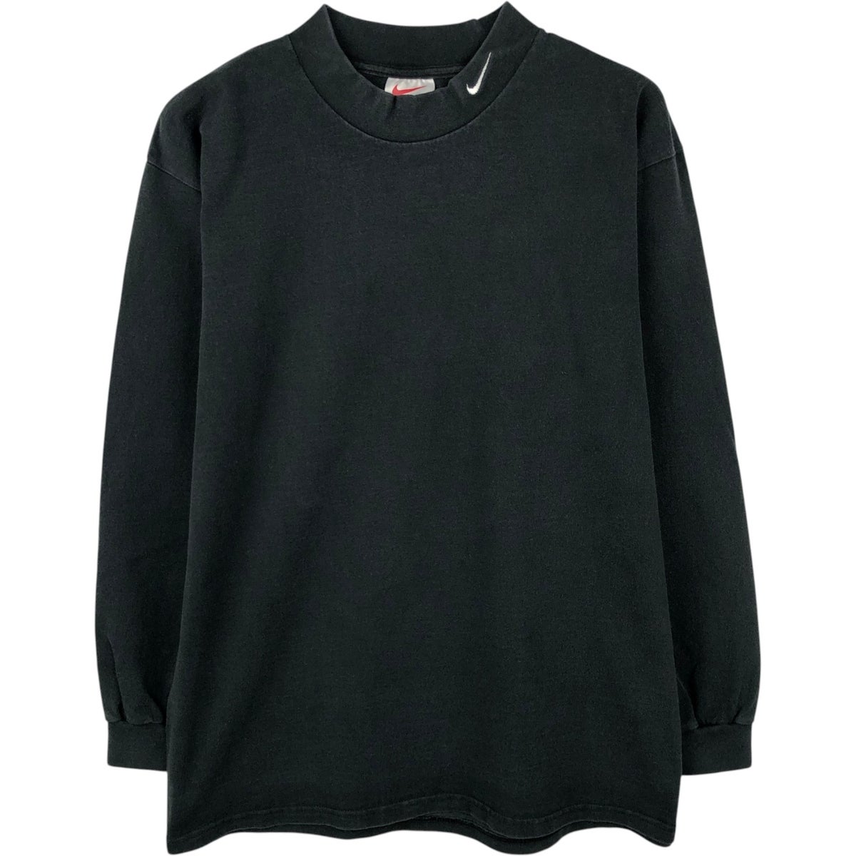 90s Lサイズ nike モックネック vtg カットソー レイダース ナイキ 古着 90年代 ナイキ NIKE モックネック ロングTシャツ ロンT USA製
