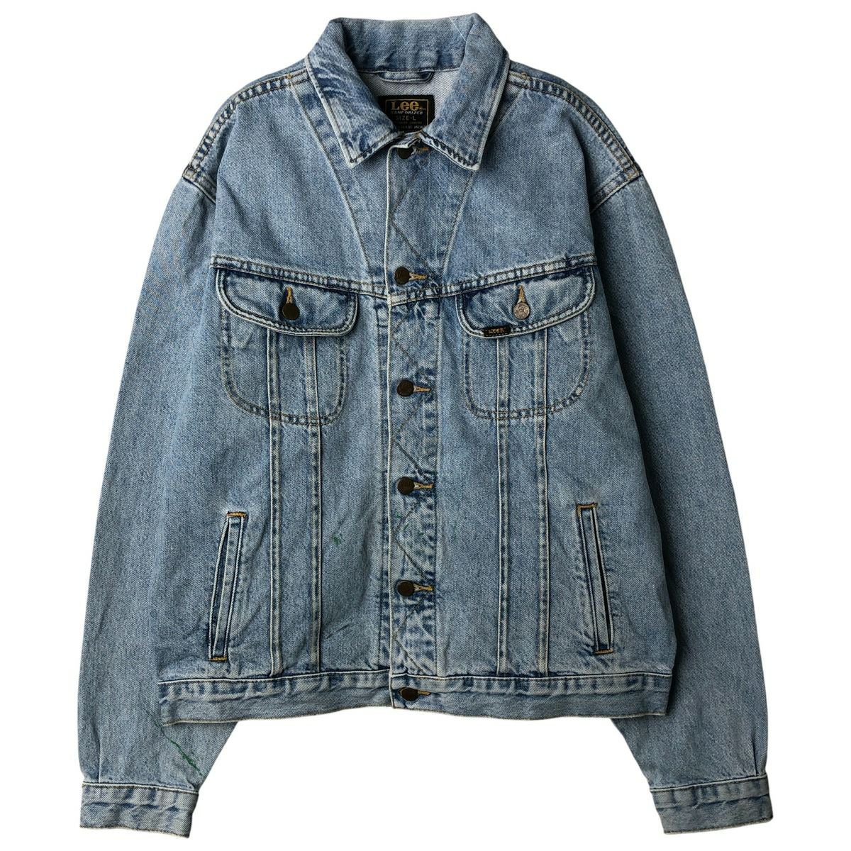 古着 90～00年代 リー Lee 中綿入り デニムジャケット Gジャン メンズ