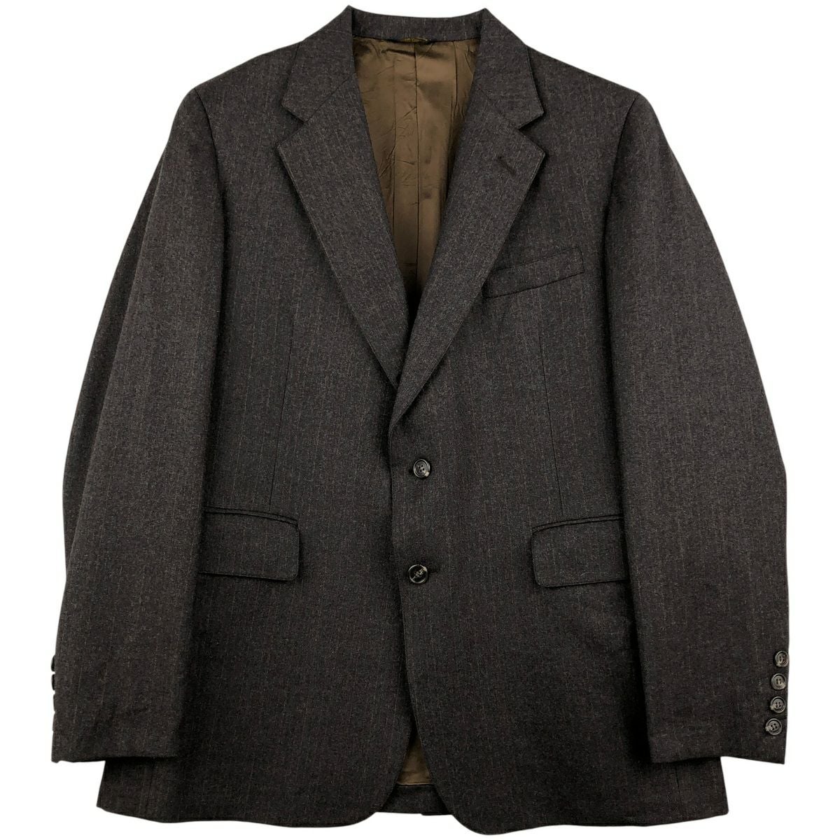 古着 next グレンチェック ピークドラペル ダブルブレスト ウール