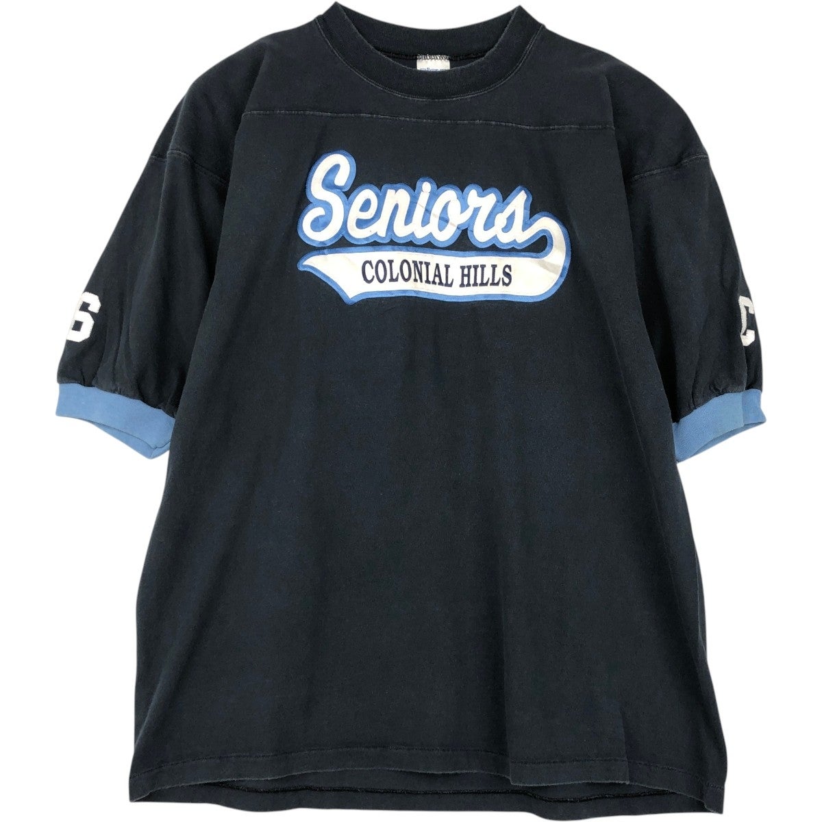 古着 90年代 DIAMOND 五分袖 フットボールTシャツ USA製 メンズL相当