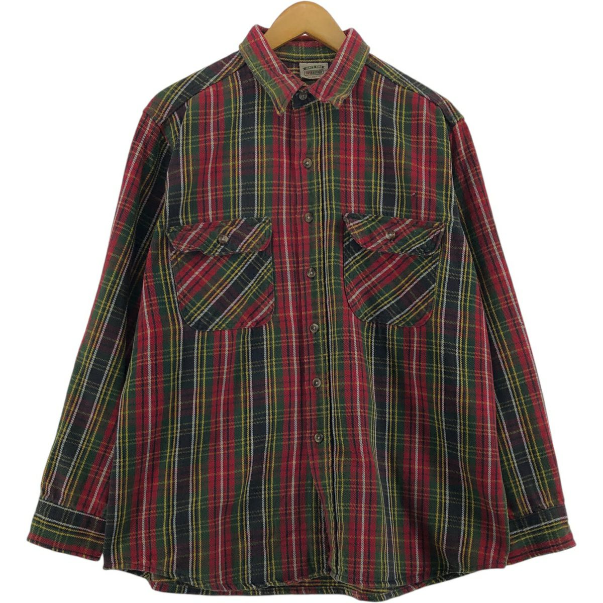 古着 90年代 ファイブブラザー Five Brother 長袖 ヘビーネルシャツ