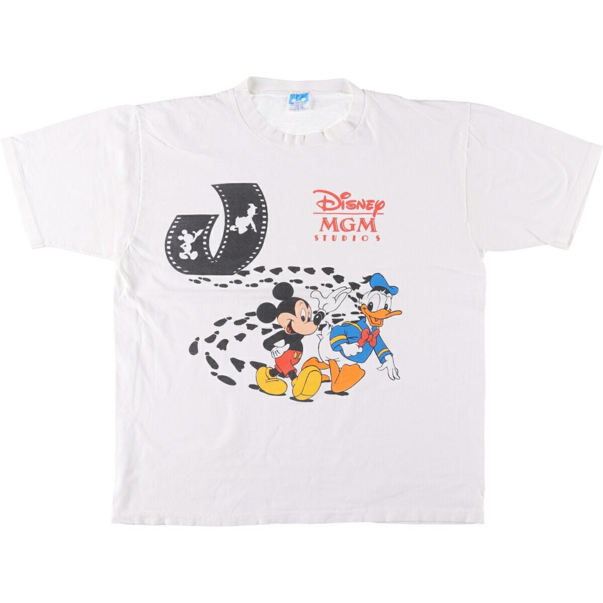 古着 DISNEY ディズニー キャラクタープリントTシャツ メンズXL相当