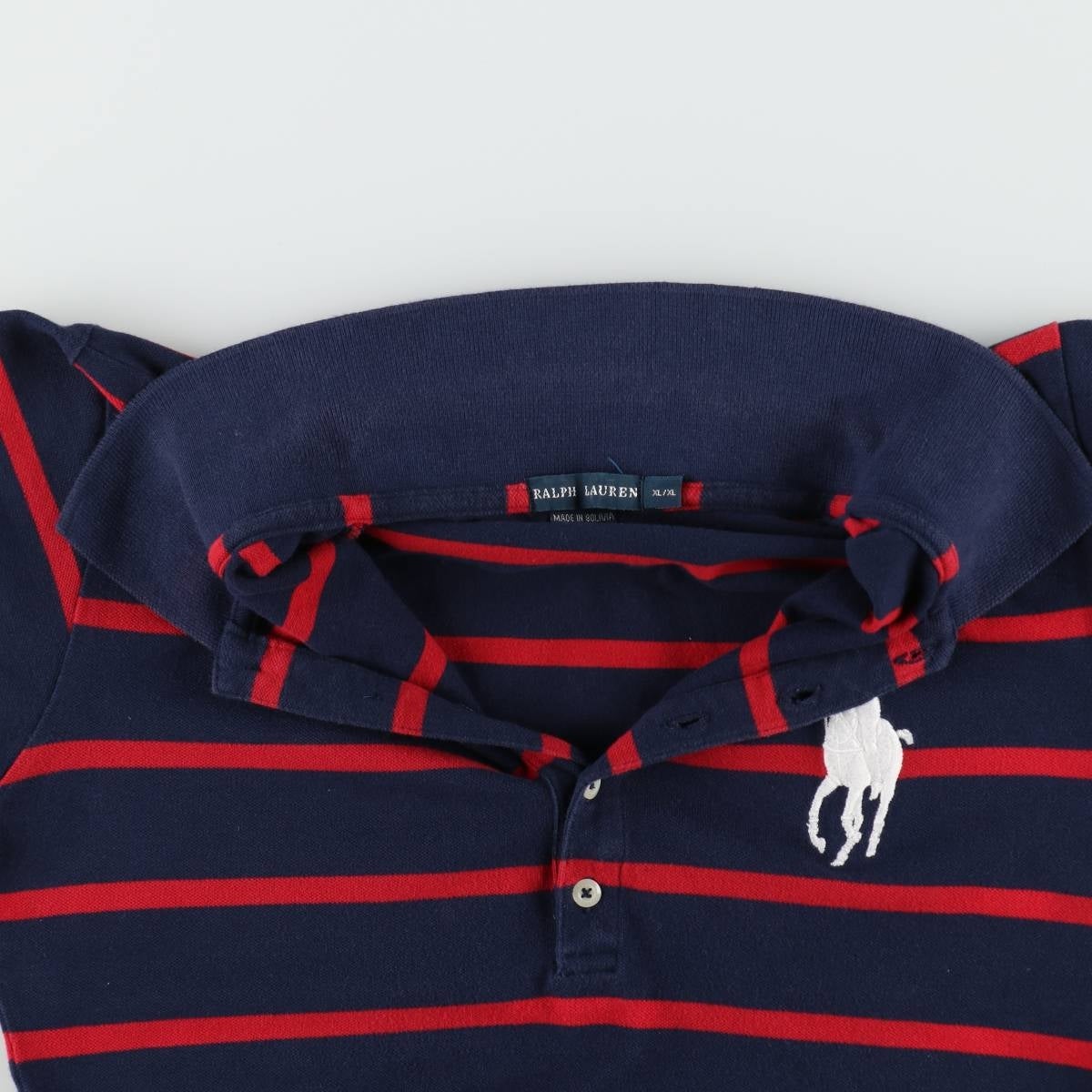 古着 ラルフローレン Ralph Lauren CUSTOM FIT ボーダー柄 ビッグ