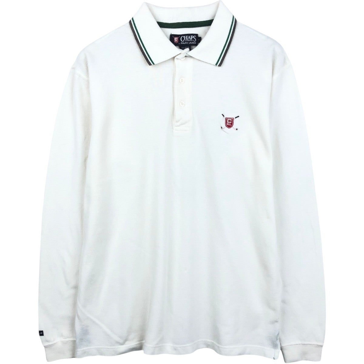 古着 ラルフローレン Ralph Lauren CHAPS チャップス 長袖 ポロシャツ