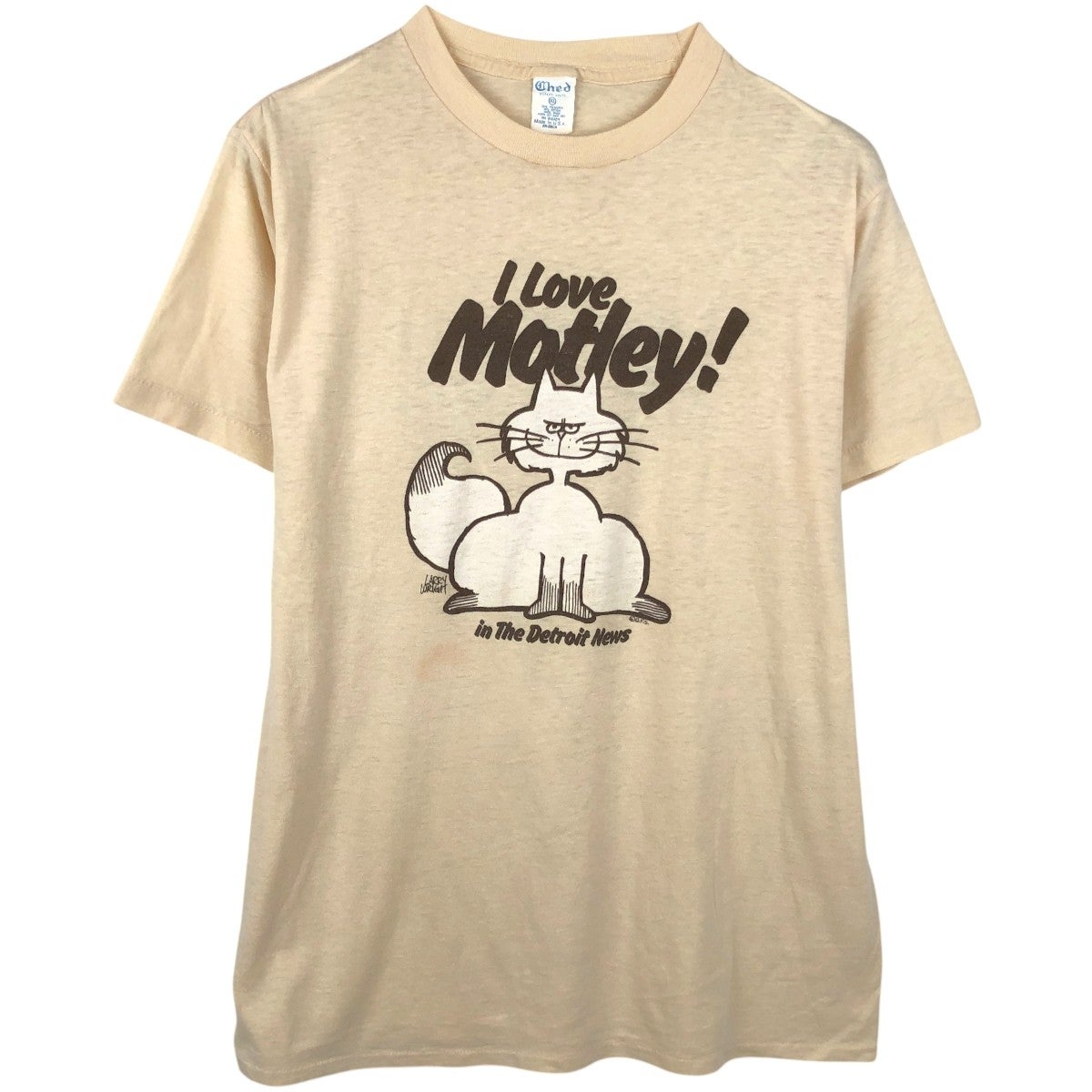 古着 80年代 Ched Motley モトリー キャラクタープリントTシャツ USA製