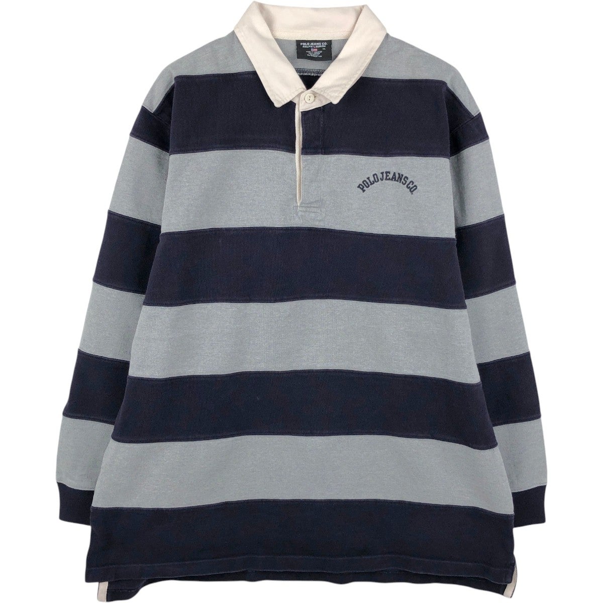 古着 00年代 ラルフローレン Ralph Lauren POLO JEANS COMPANY ボーダー柄 長袖 ラガーシャツ メンズXL相当/eaa650993 古着 00年代 ラルフローレン Ralph Lauren POLO JEANS COMPANY
