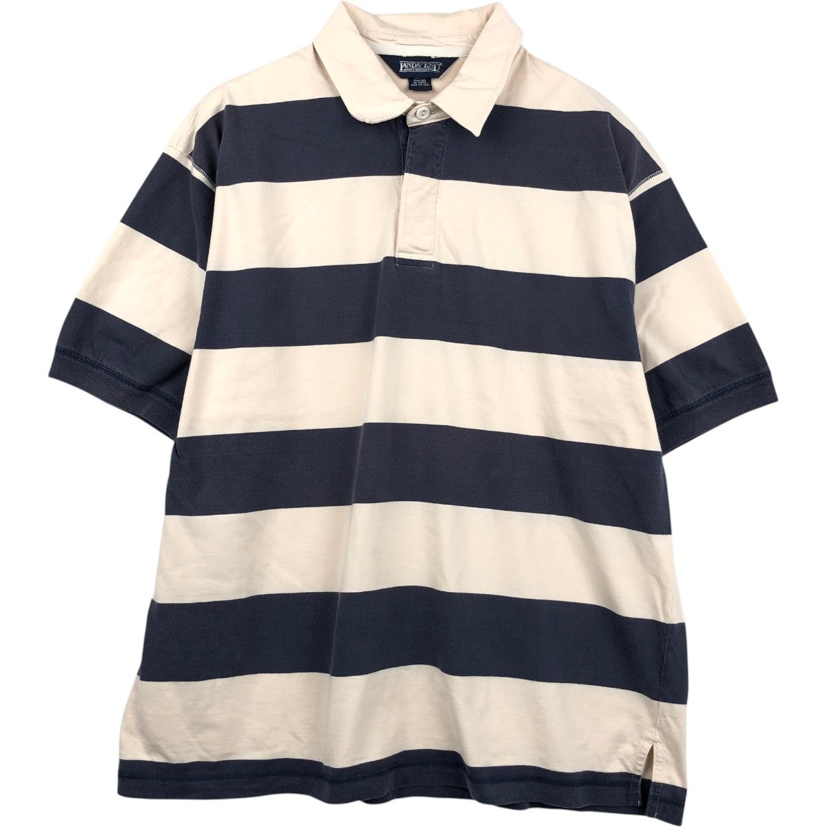 古着 90年代 ランズエンド LANDS END ボーダー柄 マルチボーダー 長袖