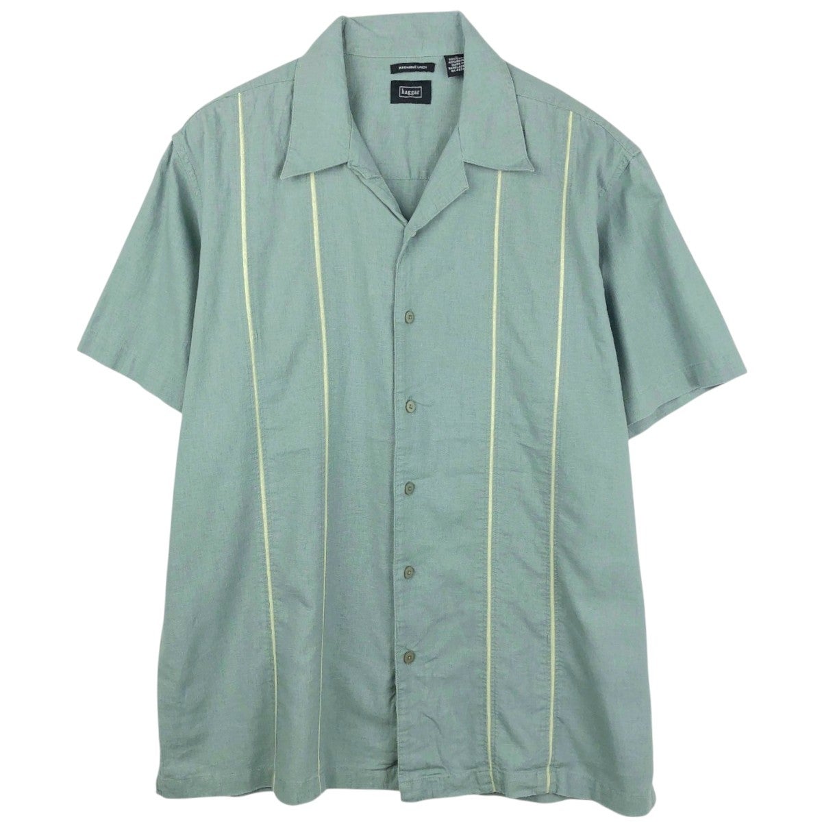 古着 ドッカーズ DOCKERS 半袖 オープンカラー レーヨン×リネンシャツ