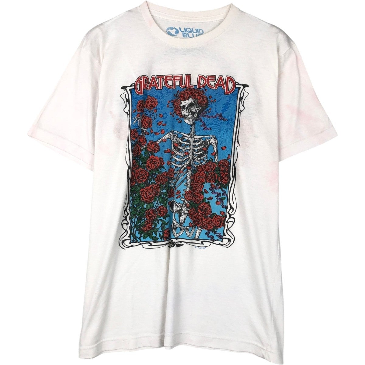グレイトフルデッド　LIQUID BLUE スカルプリント Tシャツ Lサイズ 古着 リキッドブルー LIQUID BLUE GRATEFUL DEAD グレイトフルデッド