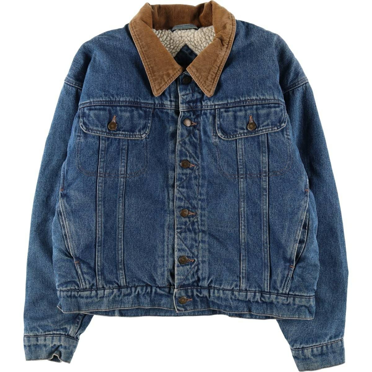 古着 ラングラー Wrangler デニムボアジャケット メンズM相当