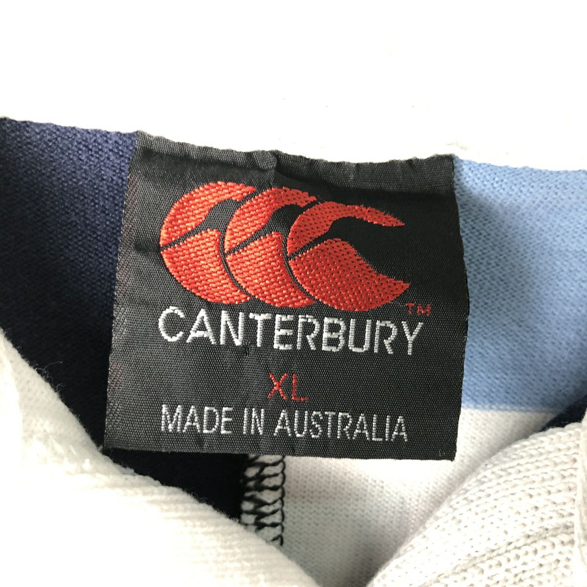 266 カンタベリー　CANTERBURY ラガーシャツ ビンテージ 美品 古着 90年代 カンタベリー CANTERBURY クレイジーパターン 長袖 ラガー