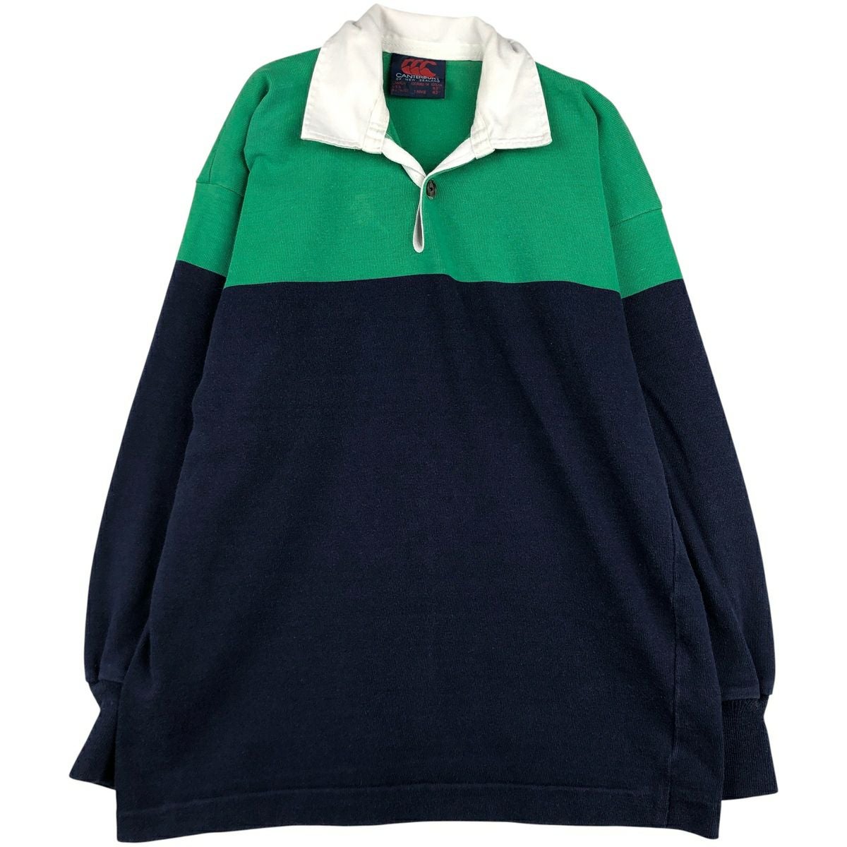 古着 90年代 カンタベリー CANTERBURY マルチボーダー 長袖 ラガー
