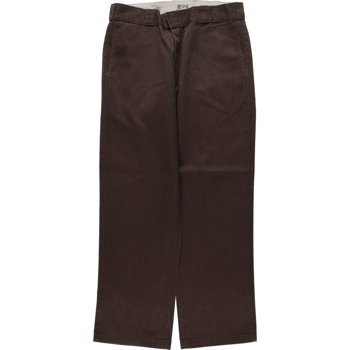 Dickies ディッキーズ パンツ（その他） L 茶 【古着】【中古】【送料無料】 古着 ディッキーズ Dickies 874 Orignal Fit ワークパンツ メンズw37