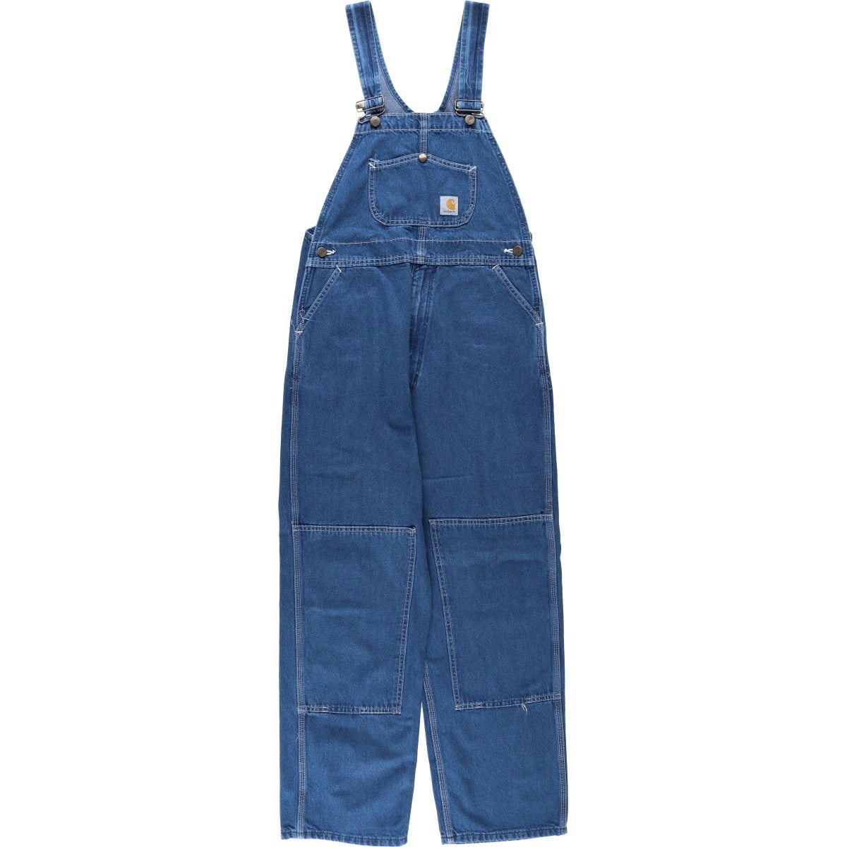 古着 カーハート Carhartt ダブルニー デニムオーバーオール メンズw32相当/eaa656779 古着 カーハート Carhartt ダブルニー デニムオーバーオール メンズw32