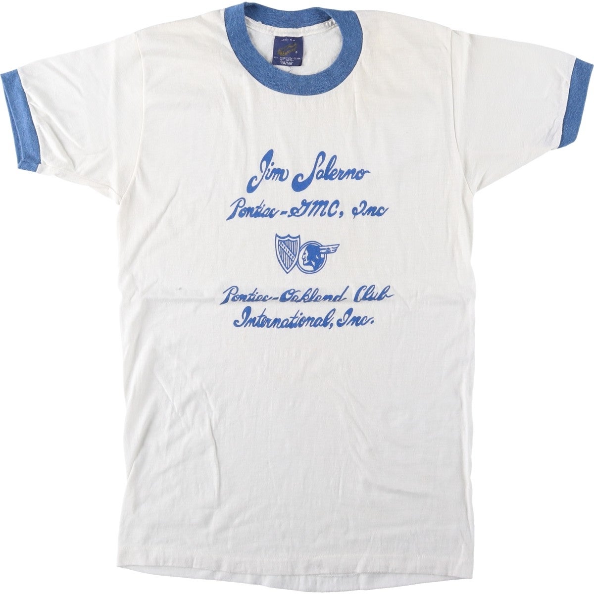 古着 80年代 Sneakers リンガーTシャツ USA製 メンズS相当