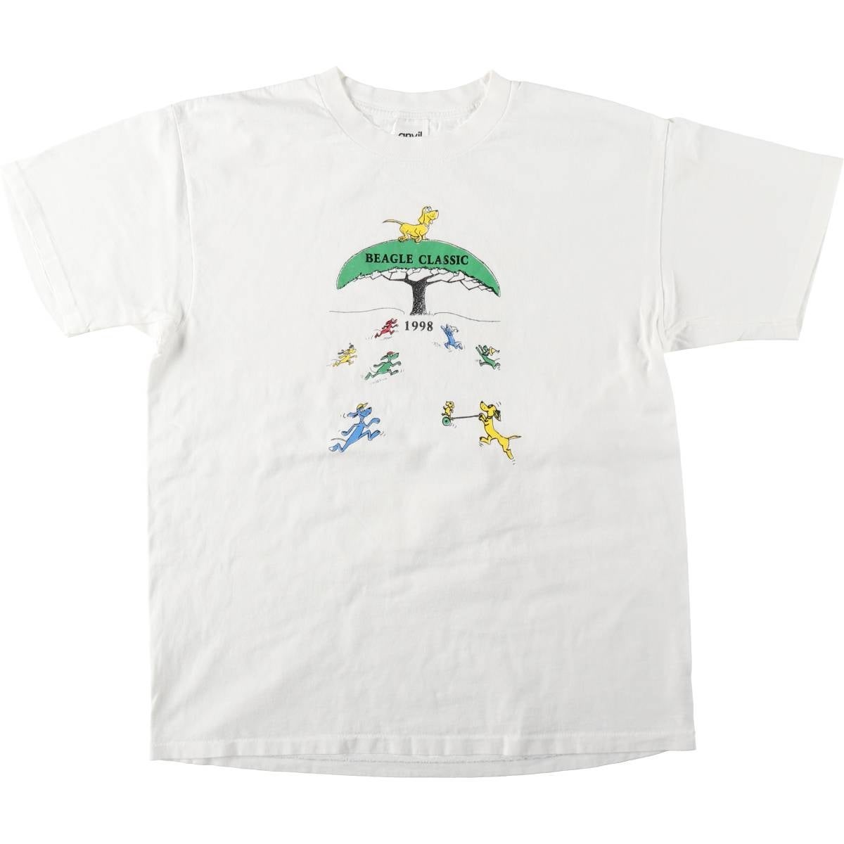 90's Tultex アート プリント Tシャツ 古着 90年代～ タルテックス TULTEX プリントTシャツ メンズXL相当