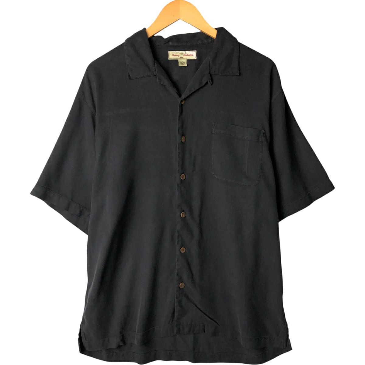古着 トミーバハマ TOMMY BAHAMA 半袖 オープンカラー シルクシャツ