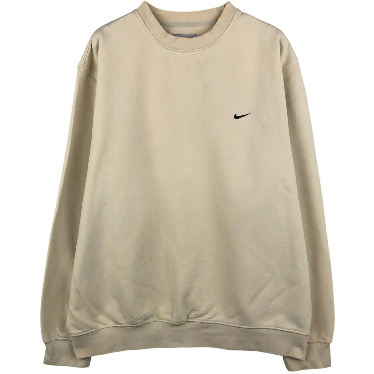 古着 80年代 ナイキ NIKE 紺タグ ハーフボタン スウェットシャツ