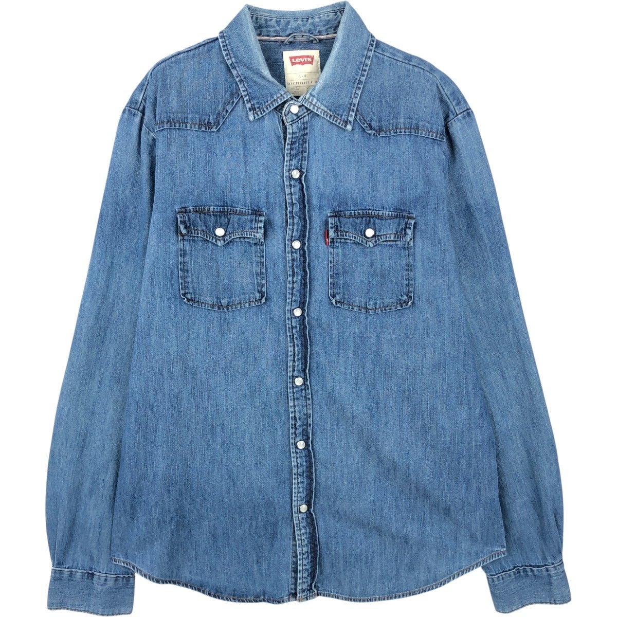古着 リーバイス Levis AUTHENTIC JEANSWEAR 長袖 デニムウエスタン