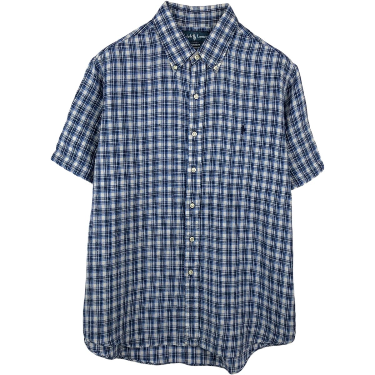 古着 ラルフローレン Ralph Lauren CUSTOM FIT ペイズリー柄 半袖