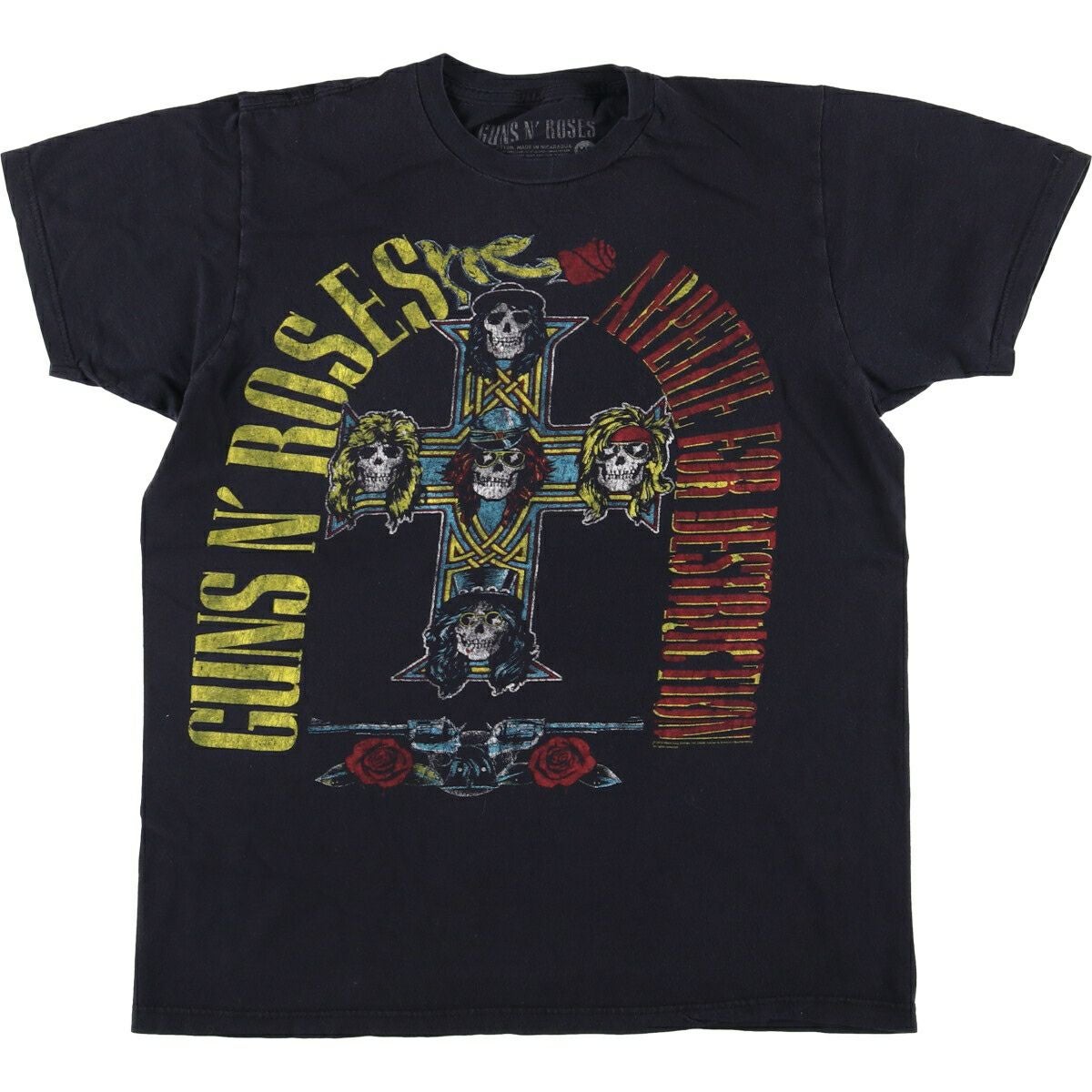 古着 GUNS N ROSES ガンズアンドローゼズ ドクロ柄 スカル柄 バンドT