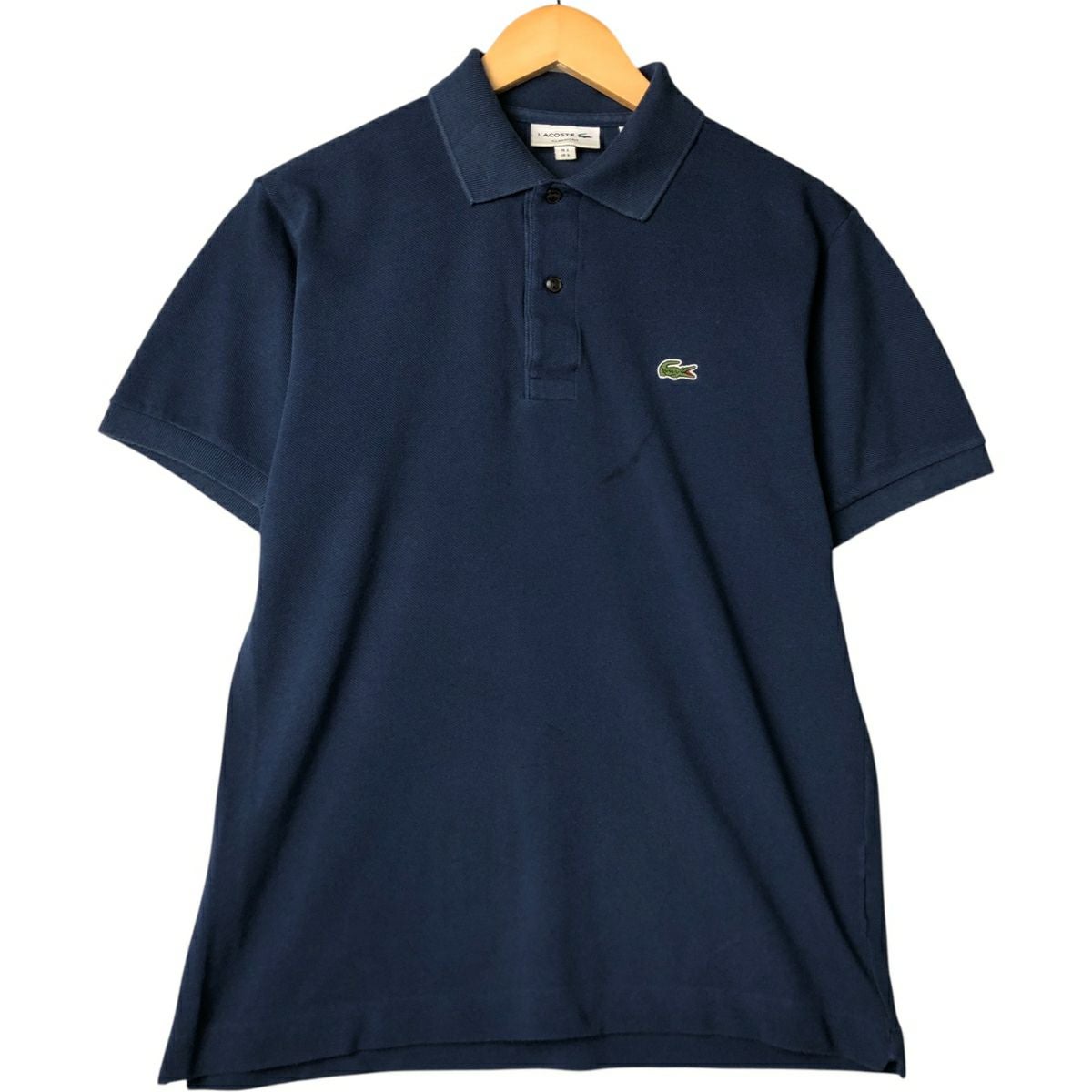 古着 ラコステ LACOSTE CLASSIC FIT ロゴ刺繍 半袖 ポロシャツ FR 5 US