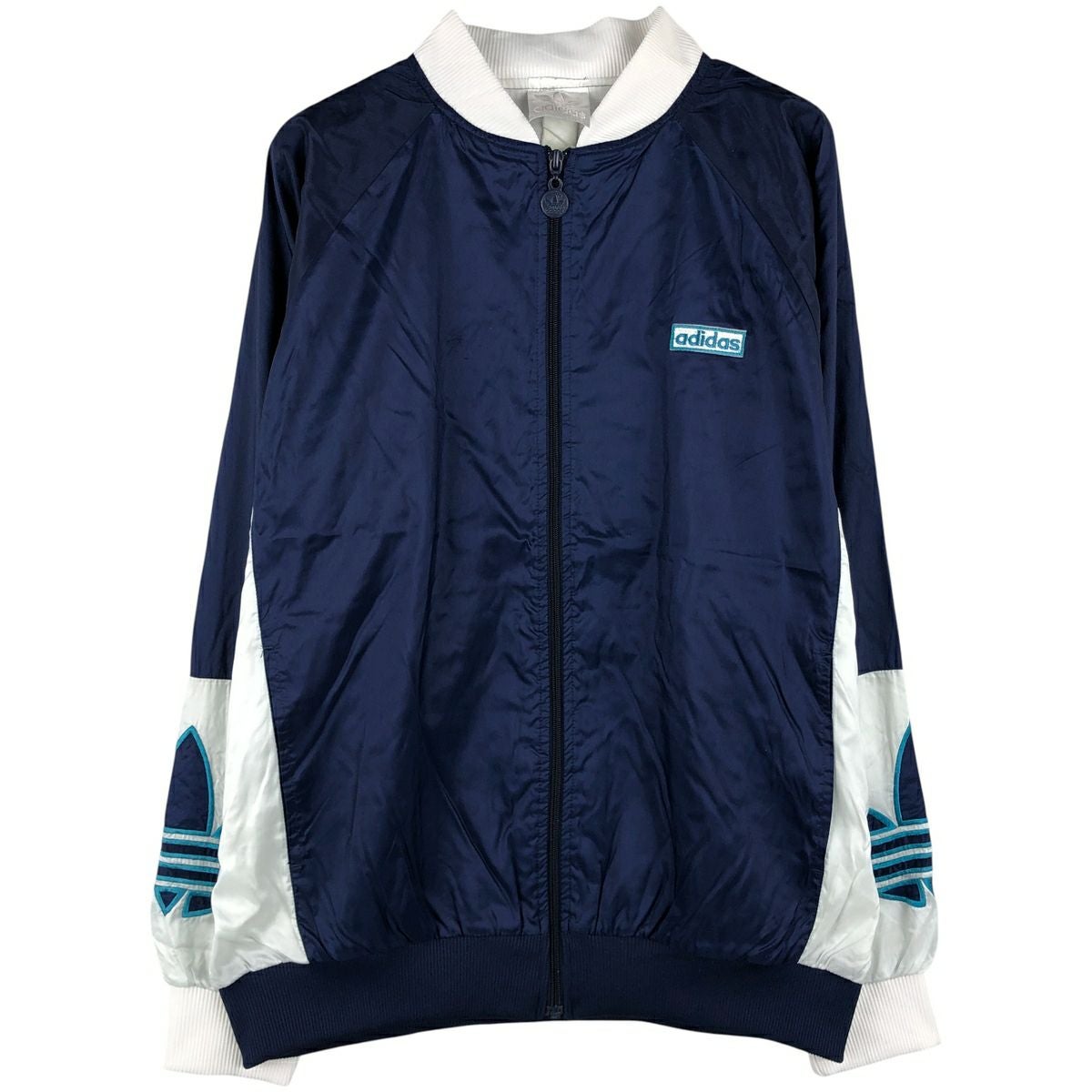古着 80～90年代 アディダス adidas 長袖 ラガーシャツ メンズM相当