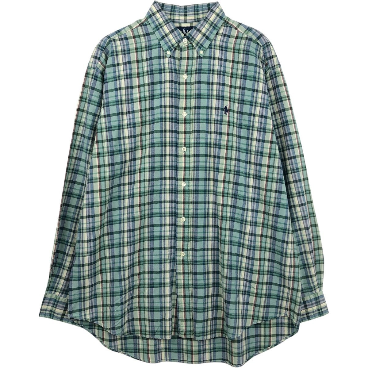 古着 ラルフローレン Ralph Lauren BLAKE 長袖 ボタンダウンチェック