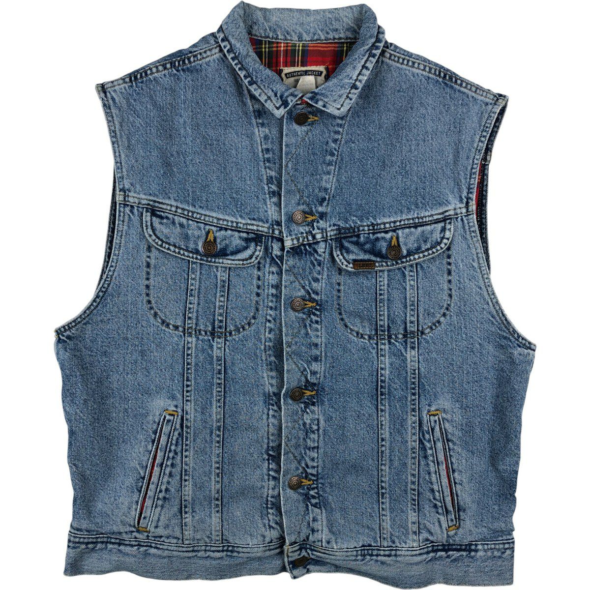 古着 80年代 リー Lee デニムジャケット Gジャン メンズL相当