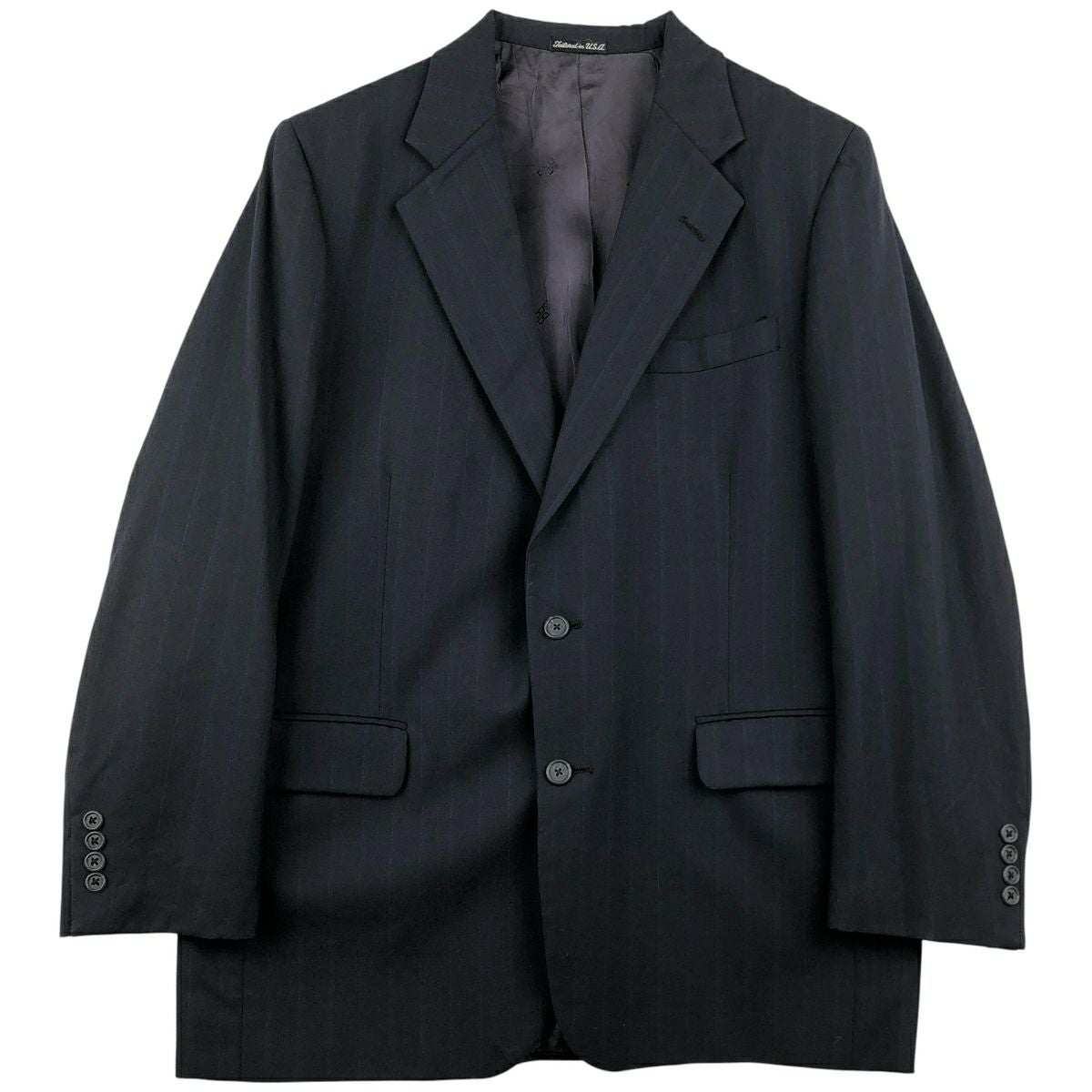 古着 アクアスキュータム Aquascutum ツイードコート カラーネップ