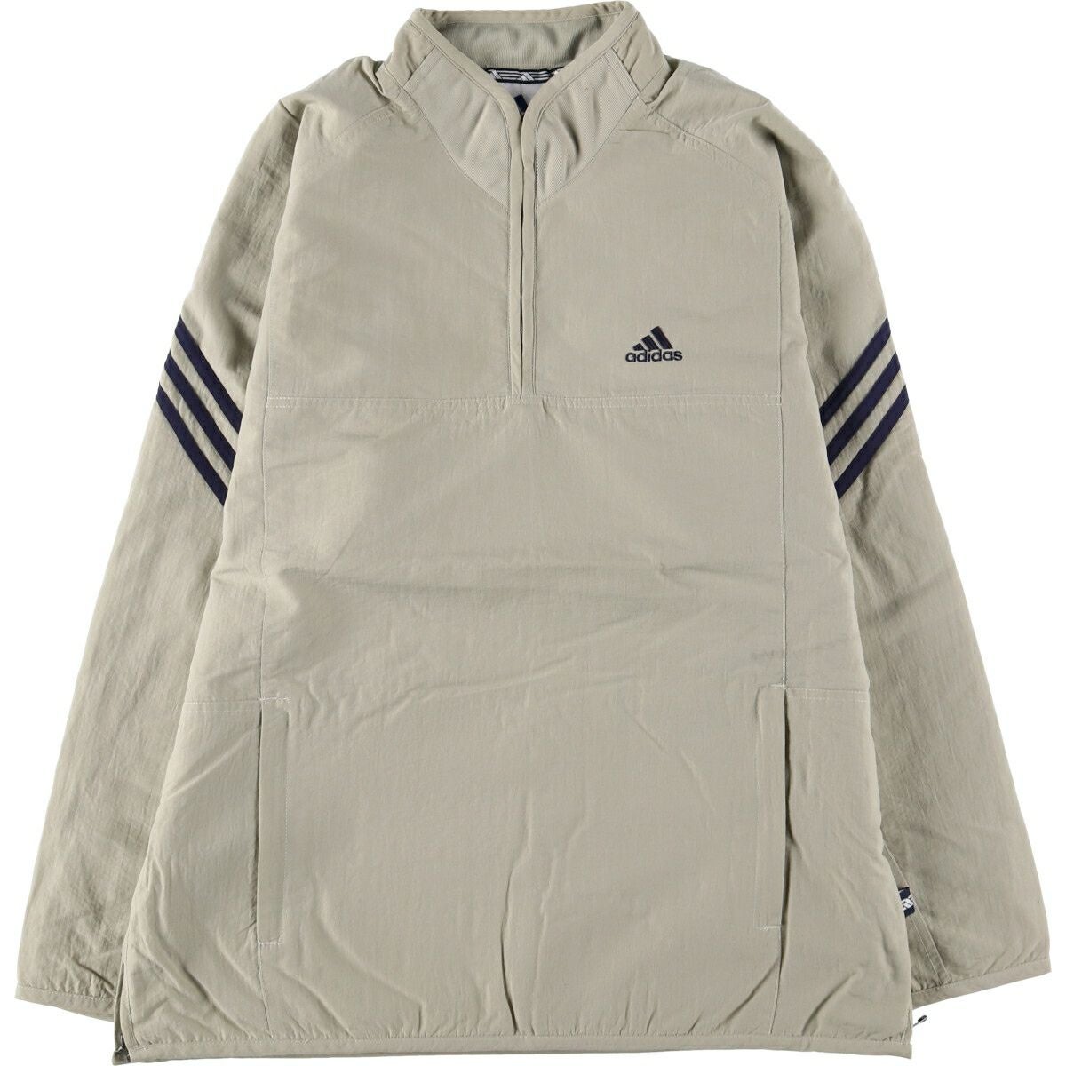 古着 00年代 アディダス adidas ハーフジップ ナイロンプルオーバー