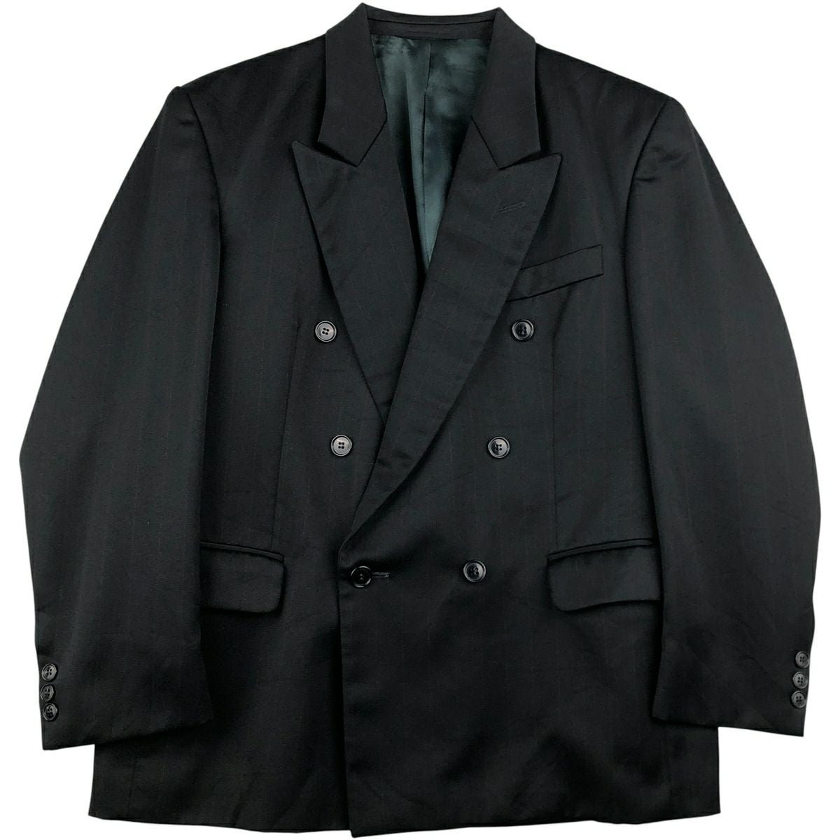 古着 Teller ピークドラペル ダブルブレスト カシミア混 チェスター