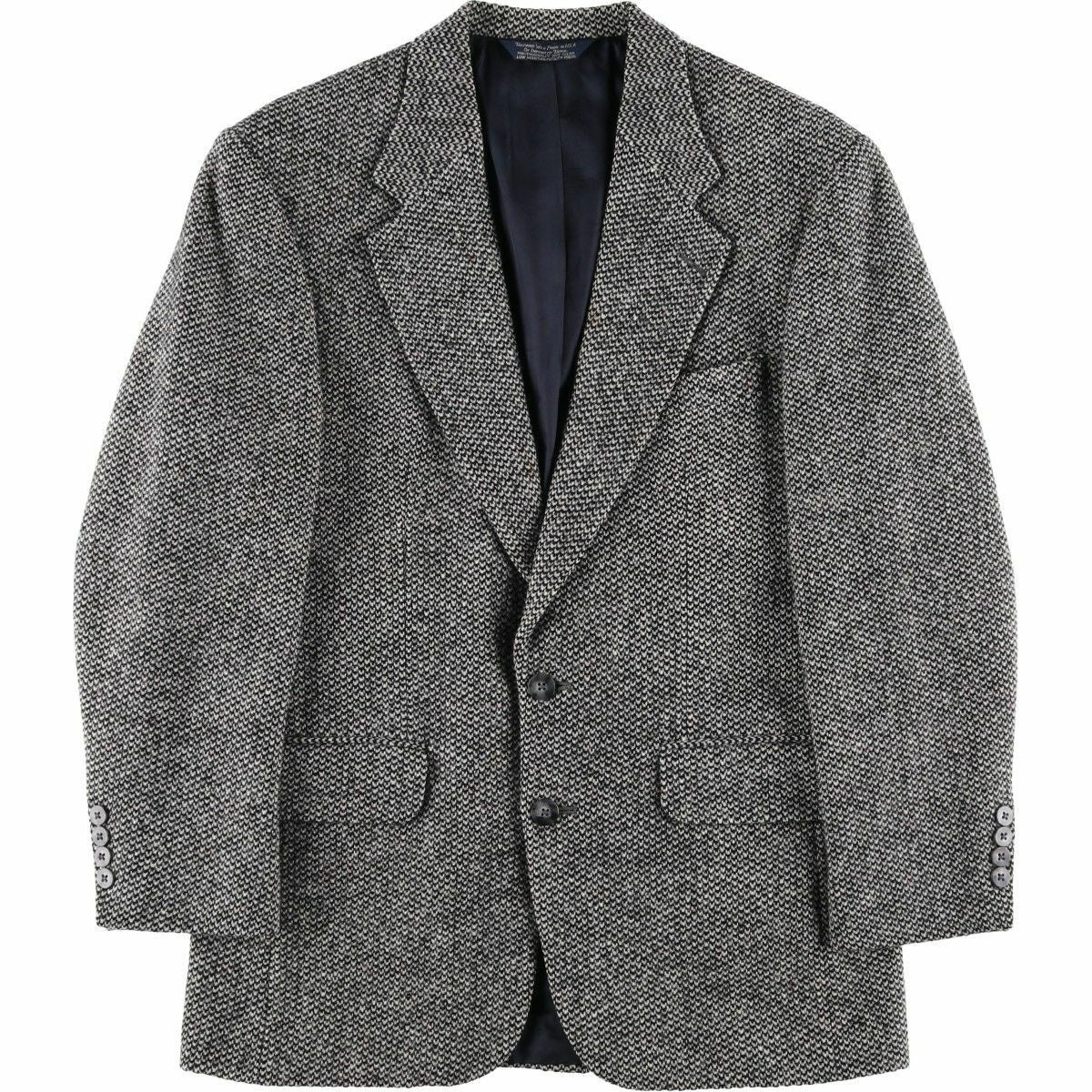古着 90年代 ランズエンド LANDS END ハリスツイード 千鳥格子柄