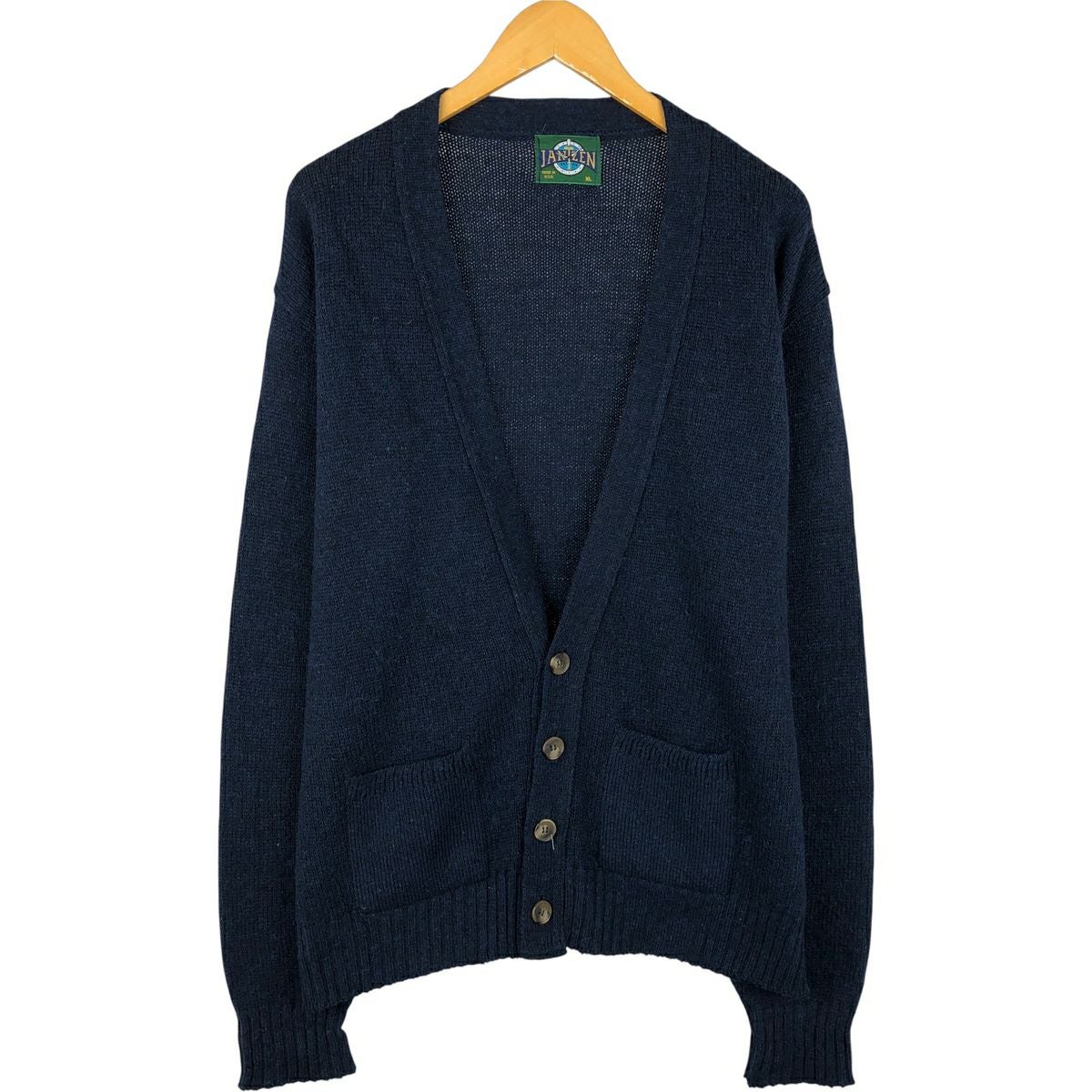 古着 90年代 ジャンセン Jantzen ニットカーディガン USA製 メンズL