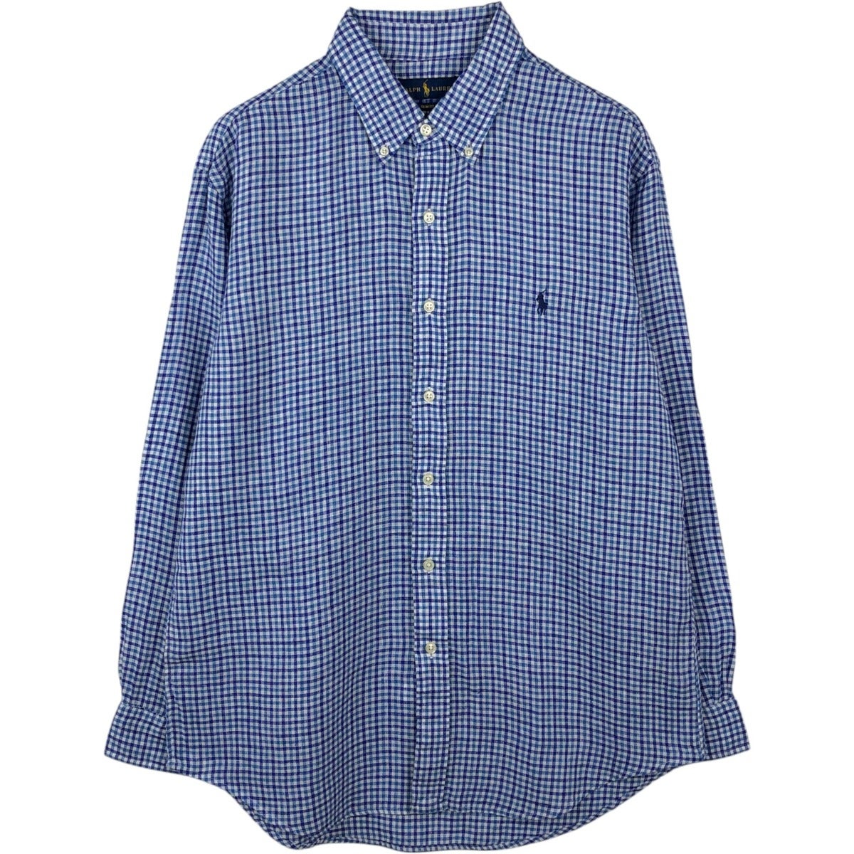 古着 ラルフローレン Ralph Lauren CUSTOM FIT チェック柄 マドラス