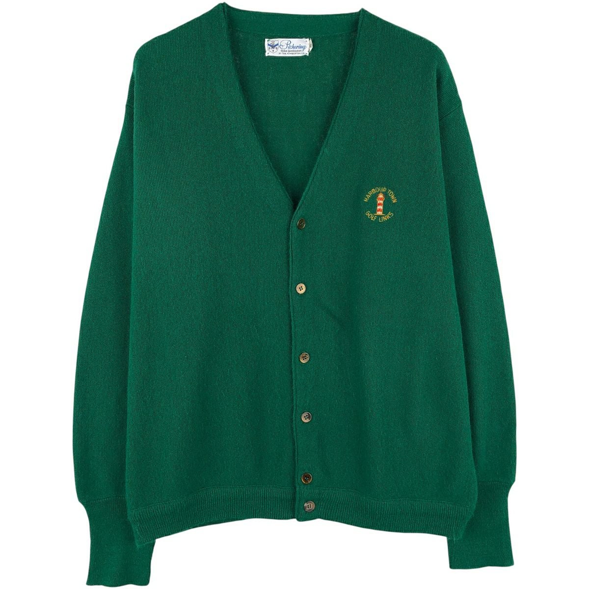 古着 70年代 PICKERING オーロンアクリルニットカーディガン メンズXL