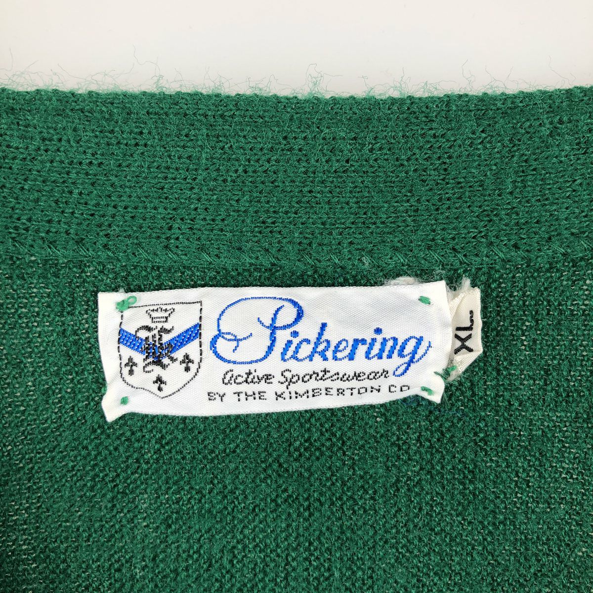 古着 70年代 PICKERING オーロンアクリルニットカーディガン メンズXL