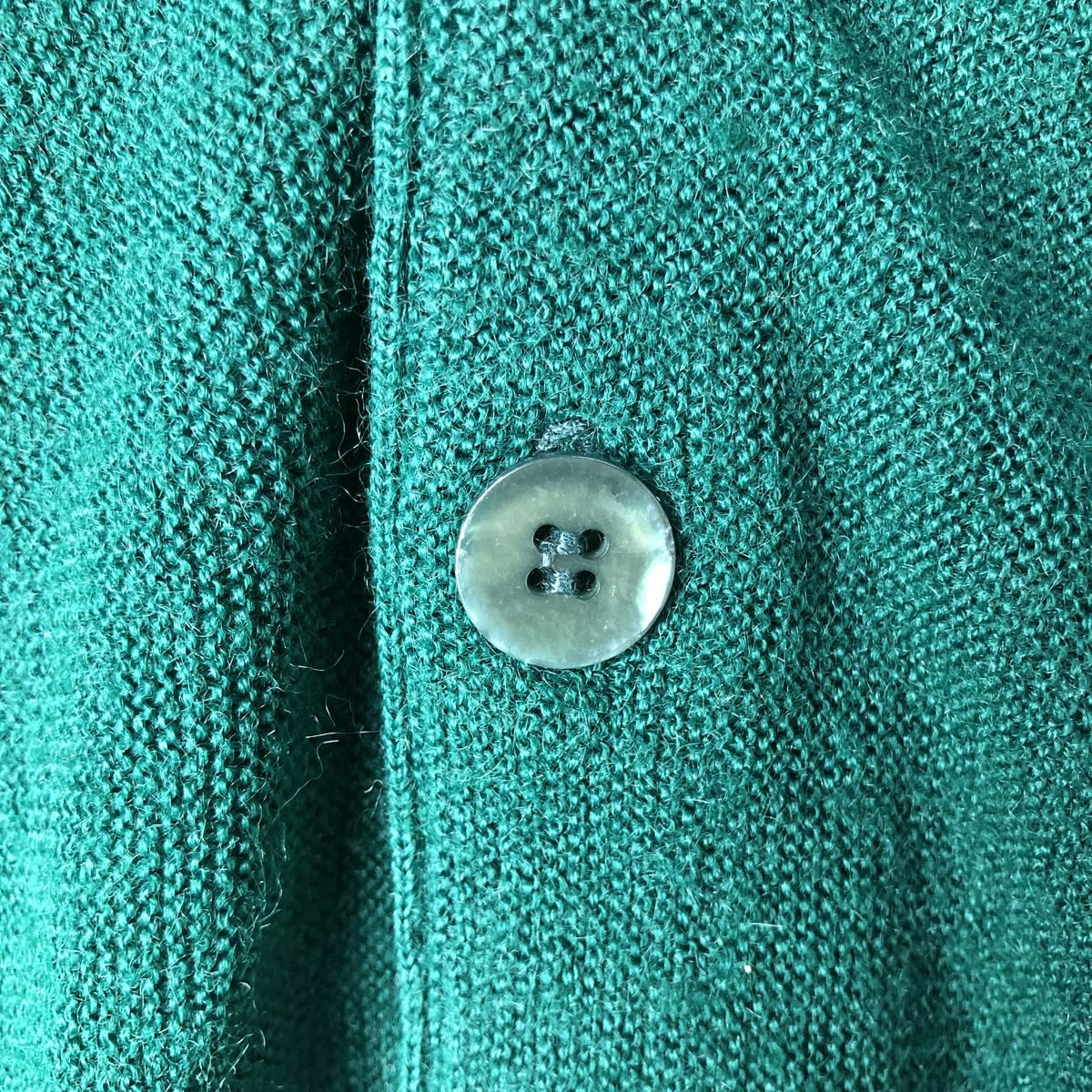 古着 80年代 JEFFLINKS アクリルニットカーディガン USA製 メンズM相当