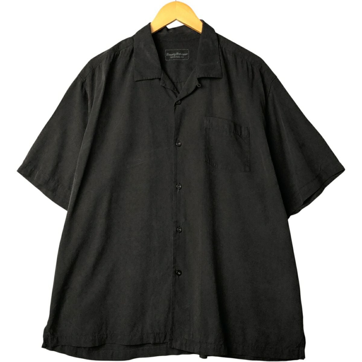 古着 トミーバハマ TOMMY BAHAMA 総柄 半袖 オープンカラー シルク
