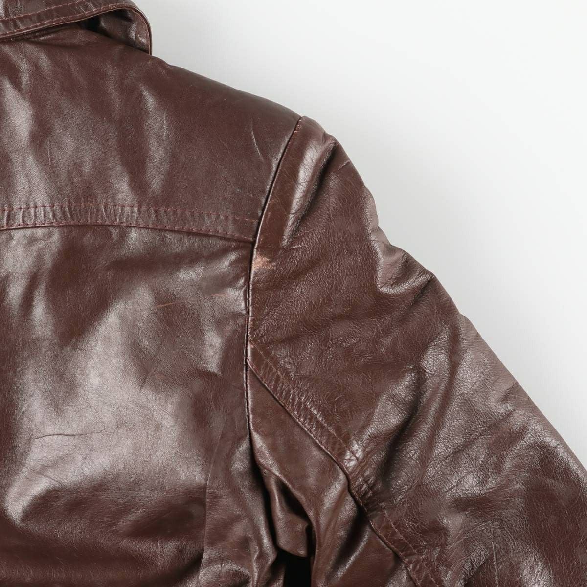 古着 70年代 GASSY JACK レザージャケット カナダ製 レディースS相当