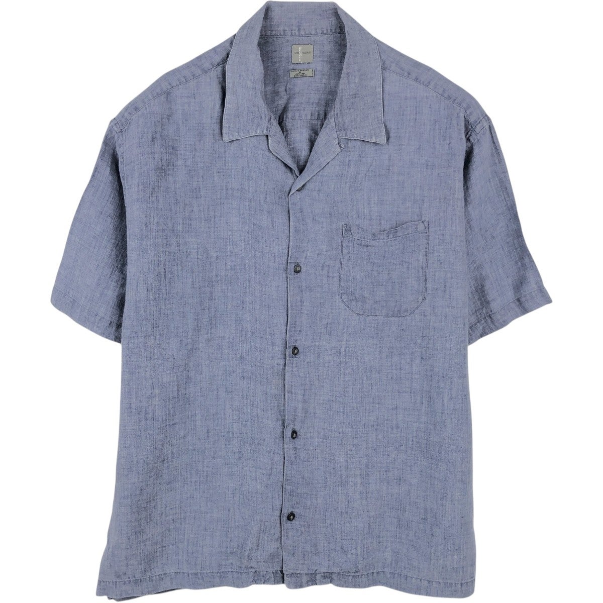 古着 ドッカーズ DOCKERS 総柄 ボタニカル柄 半袖 オープンカラー