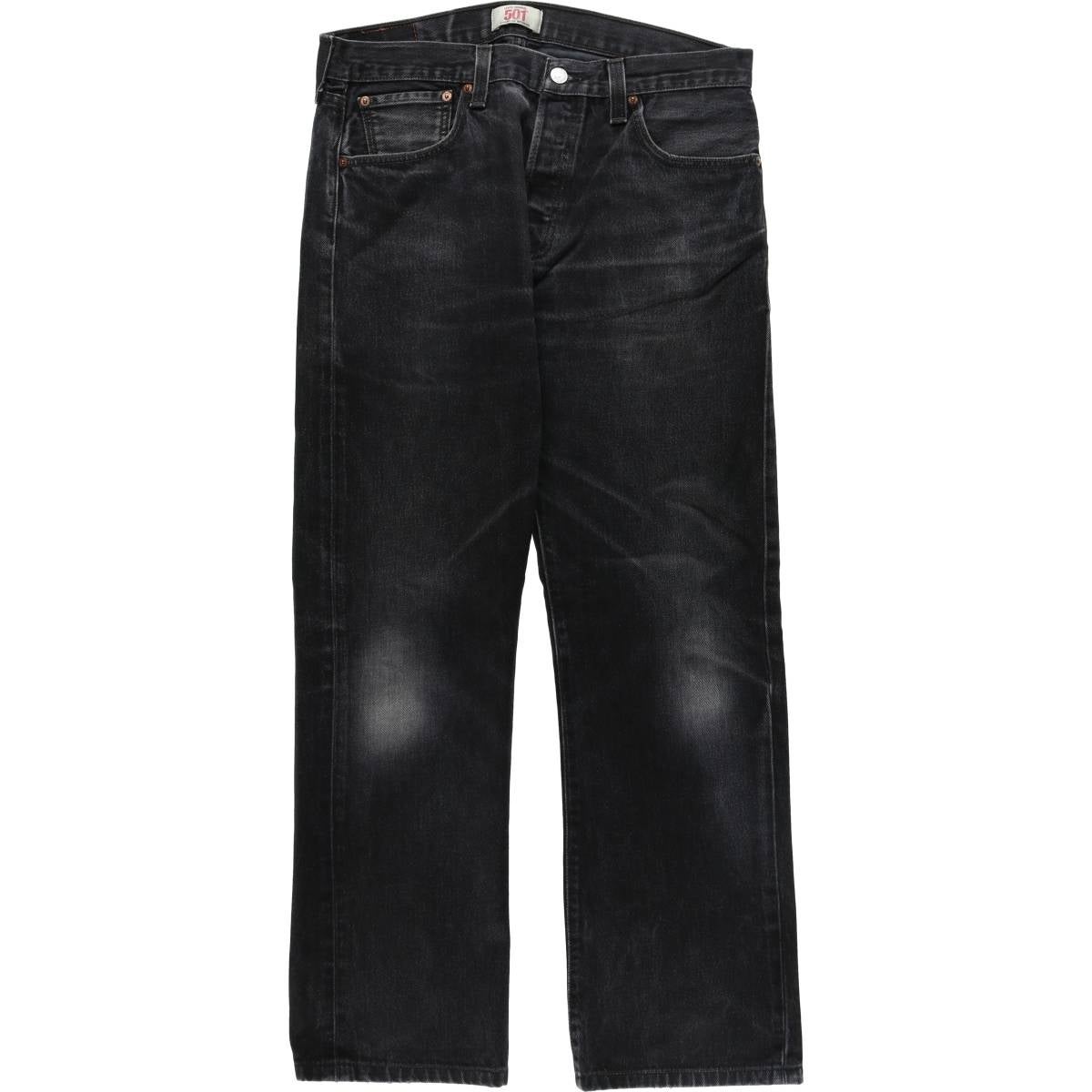 古着 リーバイス Levi's 501 ブラックデニム ストレートデニムパンツ メンズw33相当/eaa622461 古着 リーバイス Levis 501 ブラックデニム ストレートデニムパンツ