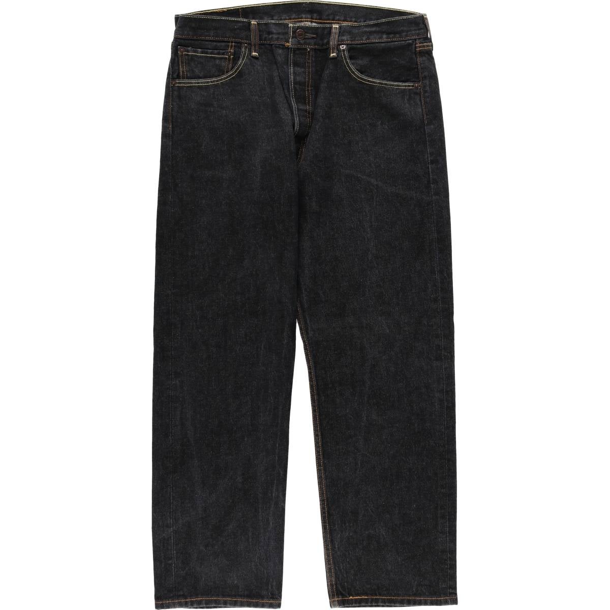 古着 リーバイス Levi's 501 ブラックデニム ストレートデニムパンツ メンズw34相当/eaa663346 古着 リーバイス Levis 501 ブラックデニム ストレートデニムパンツ