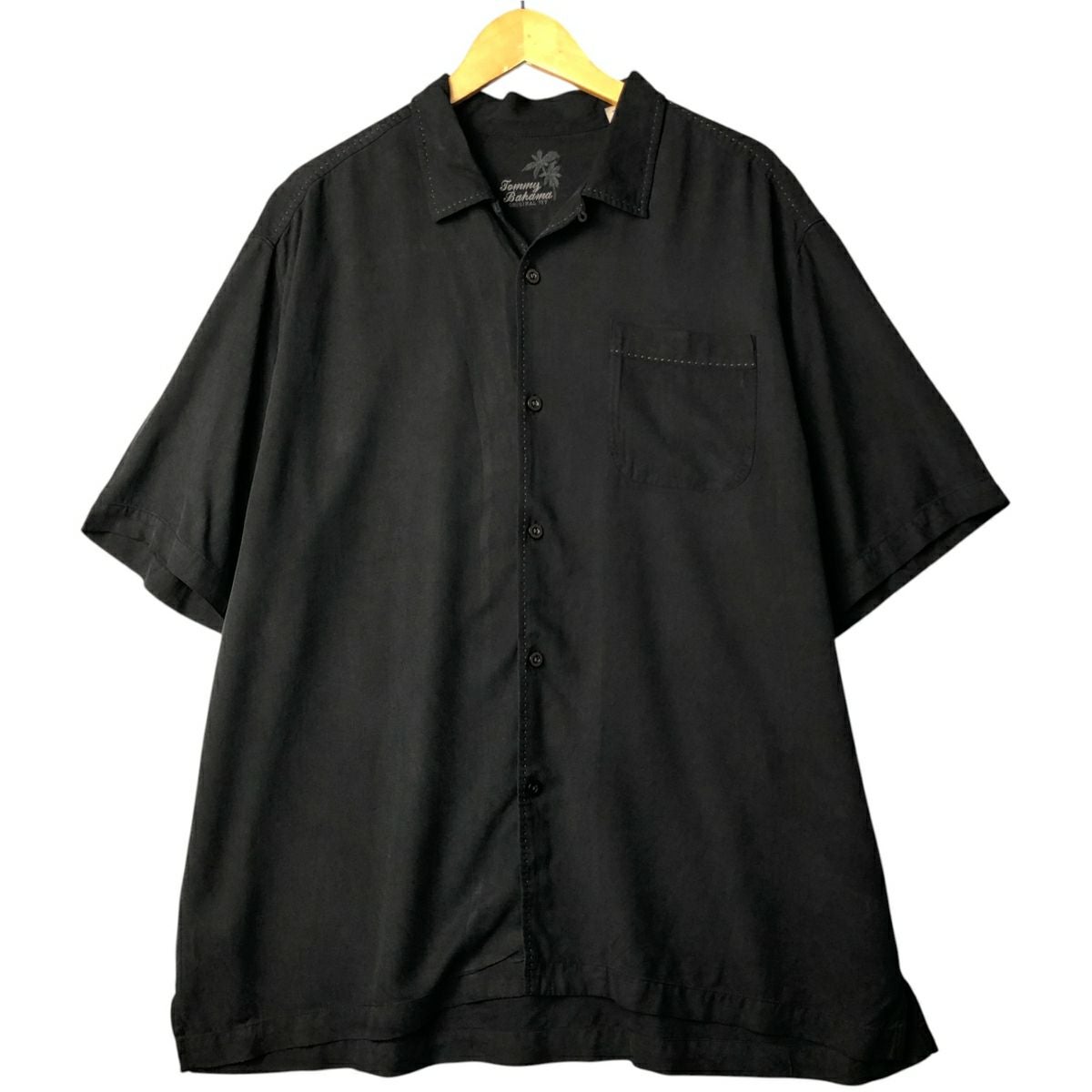 古着 トミーバハマ Tommy Bahama 半袖 オープンカラー シルクシャツ