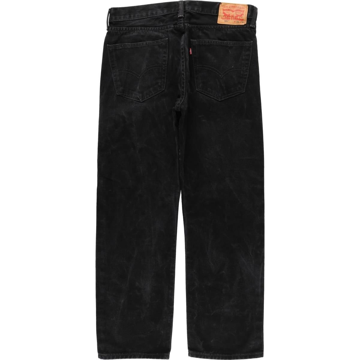 古着 リーバイス Levi's 505 ブラックデニム テーパードデニムパンツ メンズw32相当/eaa482660 古着 リーバイス Levis 505 ブラックデニム テーパードデニムパンツ