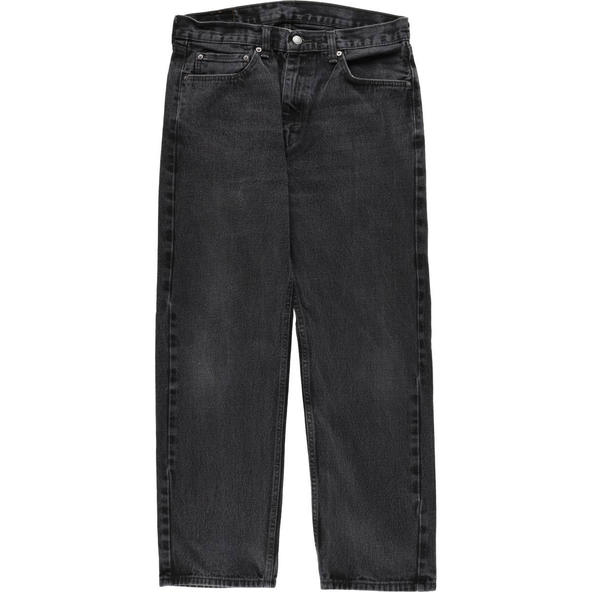 古着 リーバイス Levi's 505 ブラックデニム テーパードデニムパンツ メンズw33相当/eaa597533 古着 リーバイス Levis 505 ブラックデニム テーパードデニムパンツ